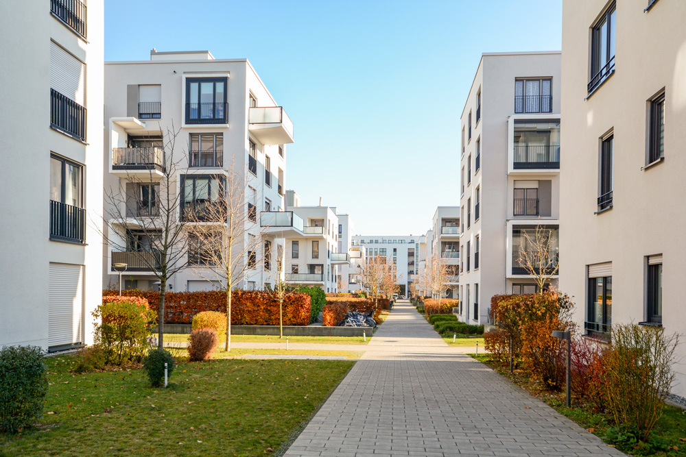 Photo d'un quartier résidentielles locatives